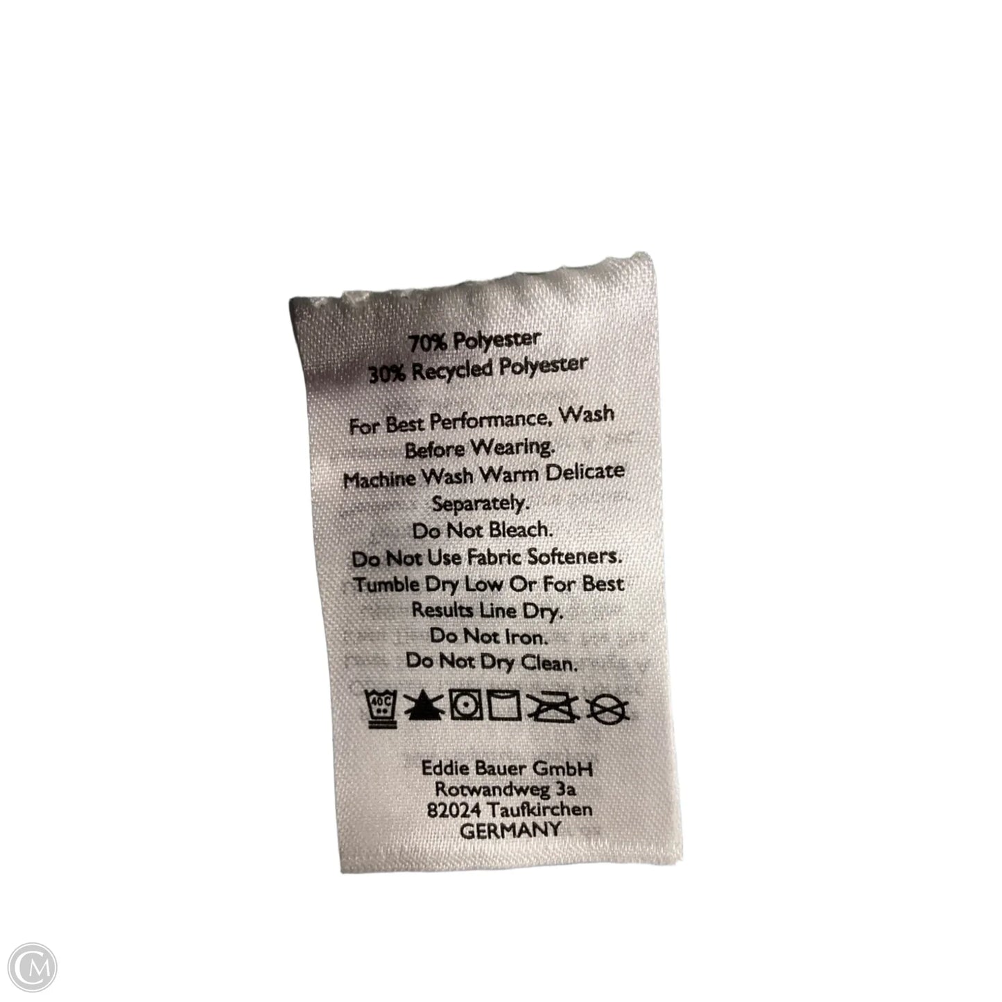 Athletic Jacket By Eddie Bauer In Striped Pattern, Size: S