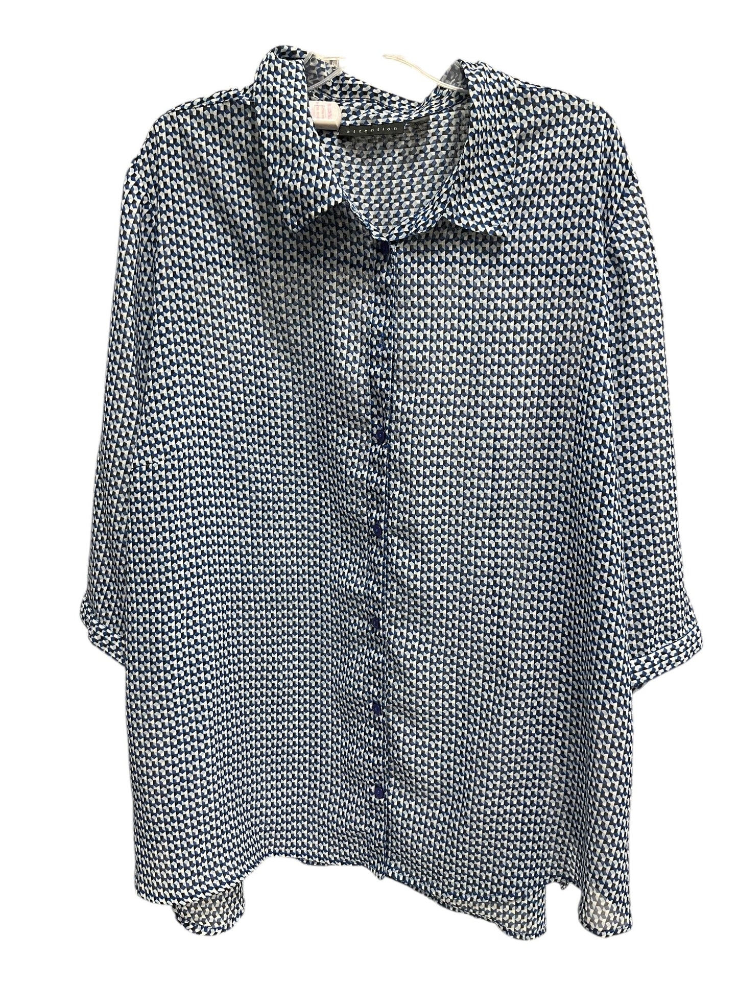 Top Long Sleeve By Attention  Size: 4x