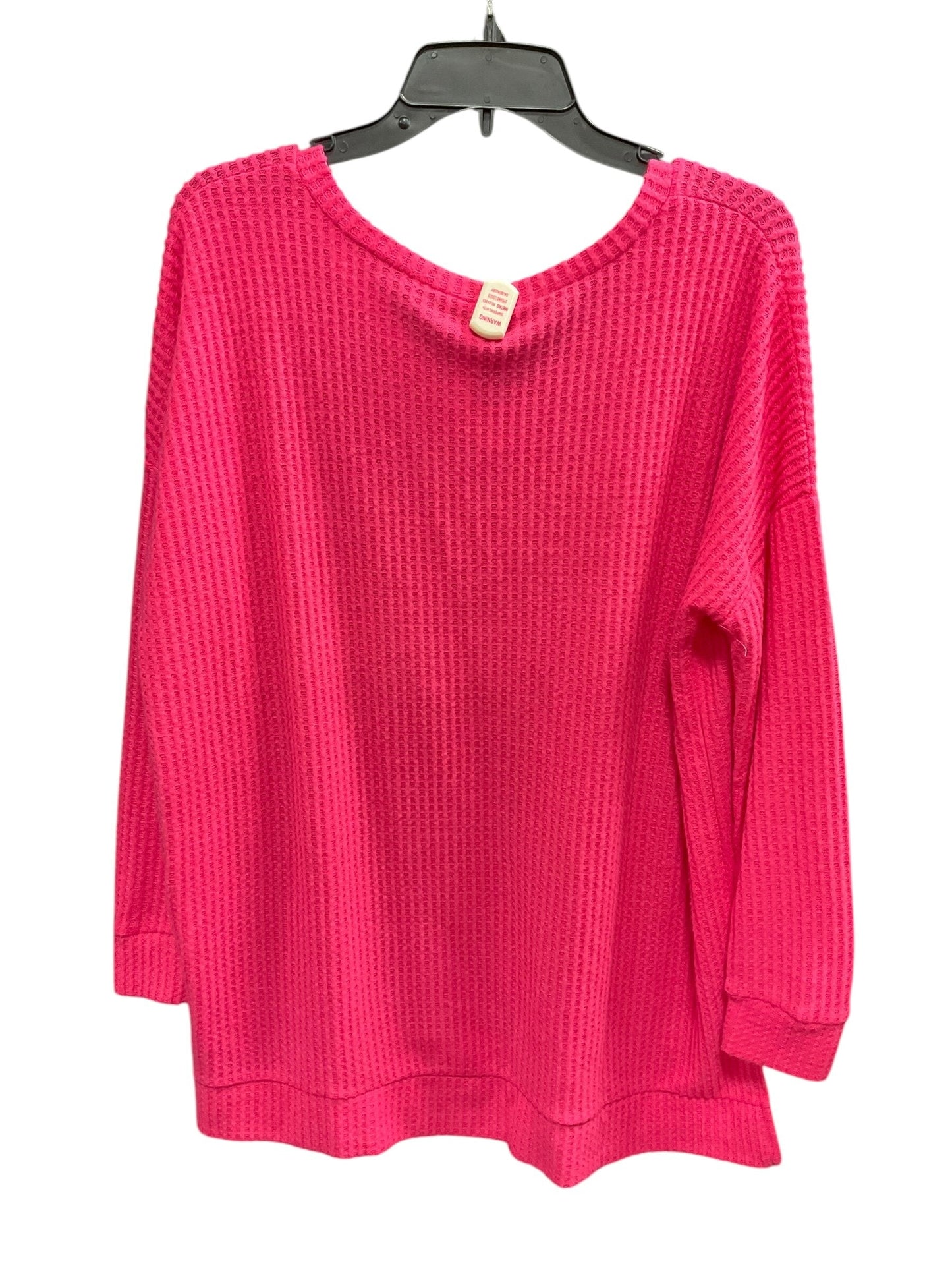 Top Long Sleeve Basic By Zenana Outfitters  Size: L