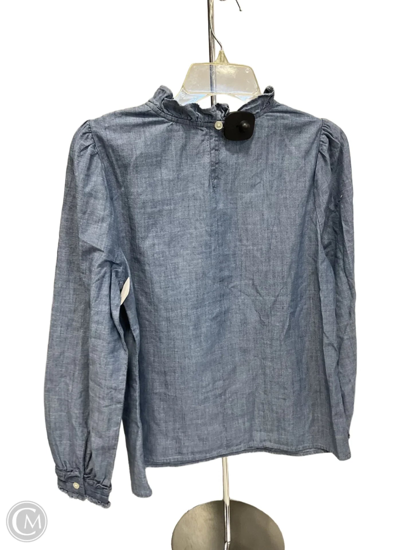 Top Long Sleeve By J. Crew In Blue, Size: S
