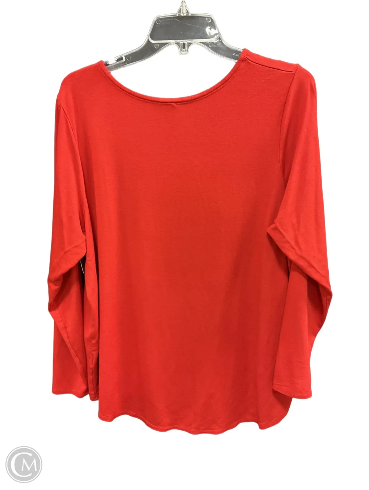 Top Long Sleeve By Cupio In Red, Size: 1x