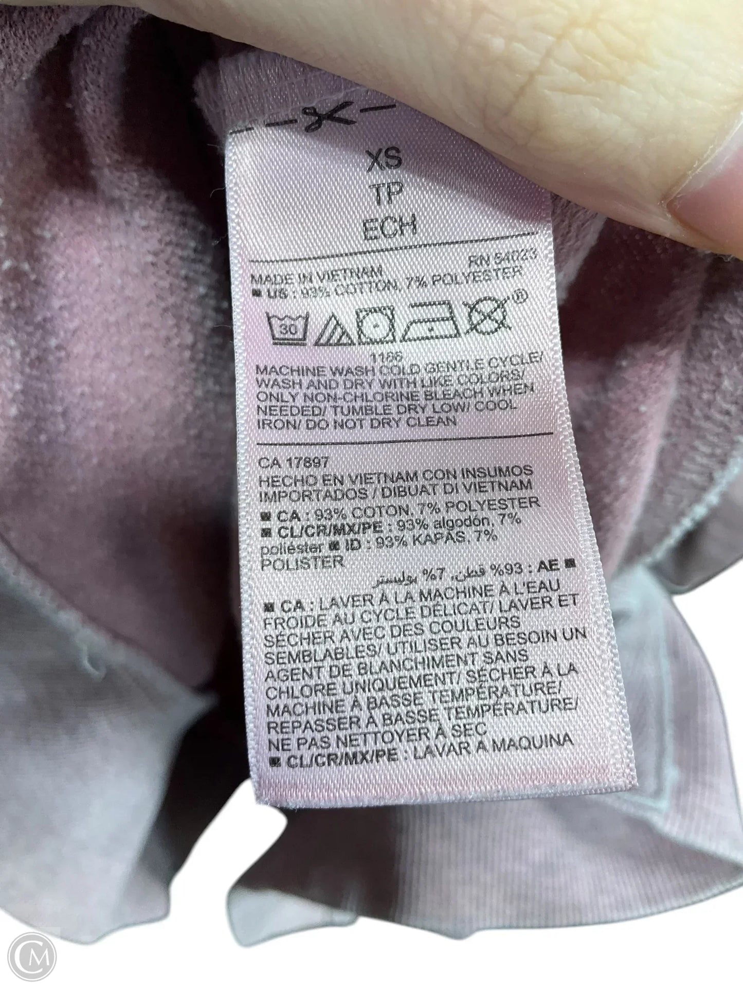 Sweatshirt Crewneck By Old Navy In Purple, Size: Xs