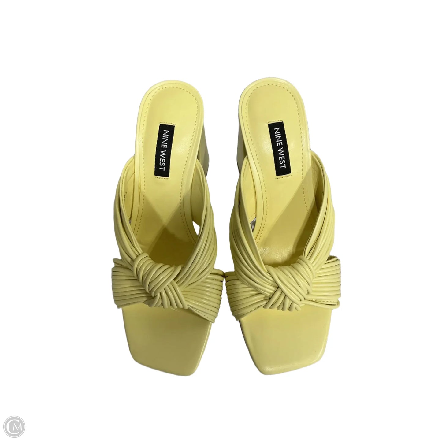 Shoes Heels Block By Nine West Apparel In Yellow, Size: 6.5