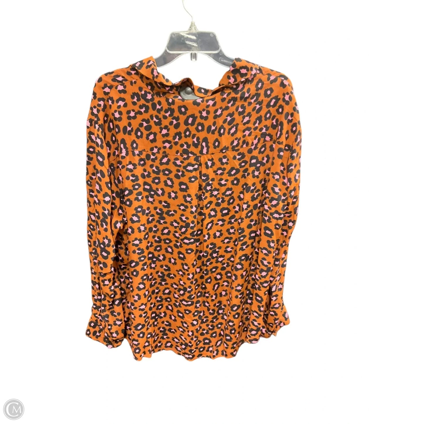 Blouse Long Sleeve By Sanctuary In Leopard Print, Size: 2x