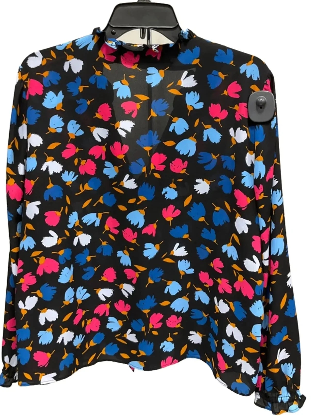 Top Long Sleeve By J. Crew In Floral Print, Size: L