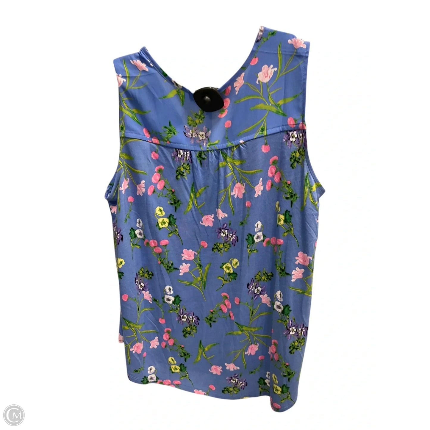 Top Sleeveless By Loft In Blue, Size: S