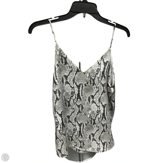 Top Sleeveless By Express In Grey & White, Size: S