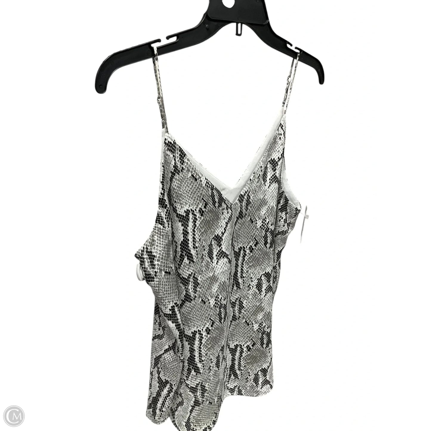 Top Sleeveless By Express In Grey & White, Size: S