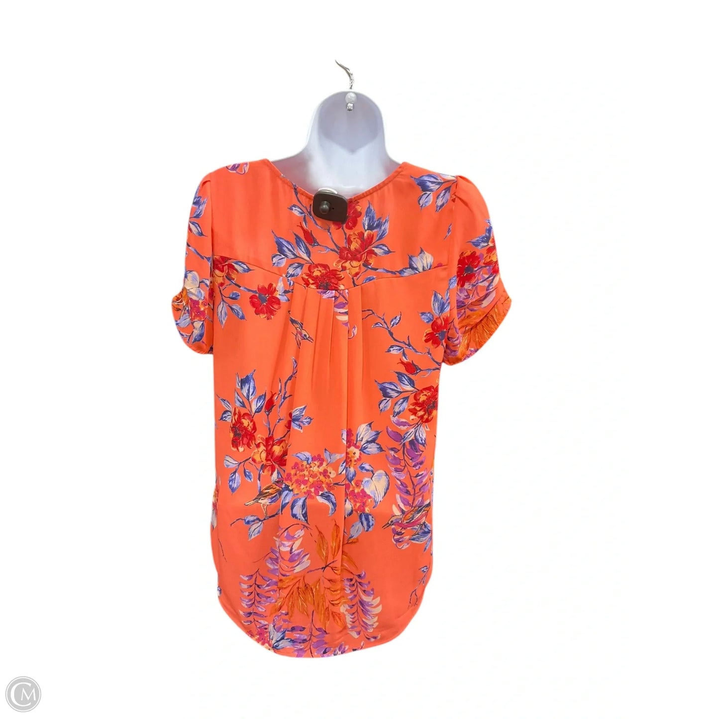 Top Short Sleeve By Dr2 In Orange & Purple, Size: S