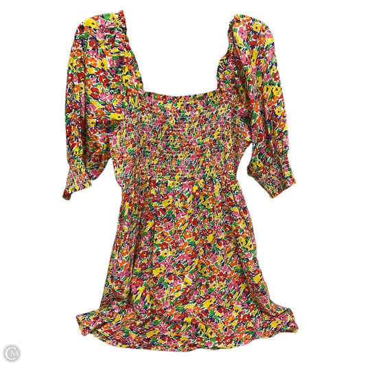 Dress Casual Short By Rixo In Floral Print, Size: M