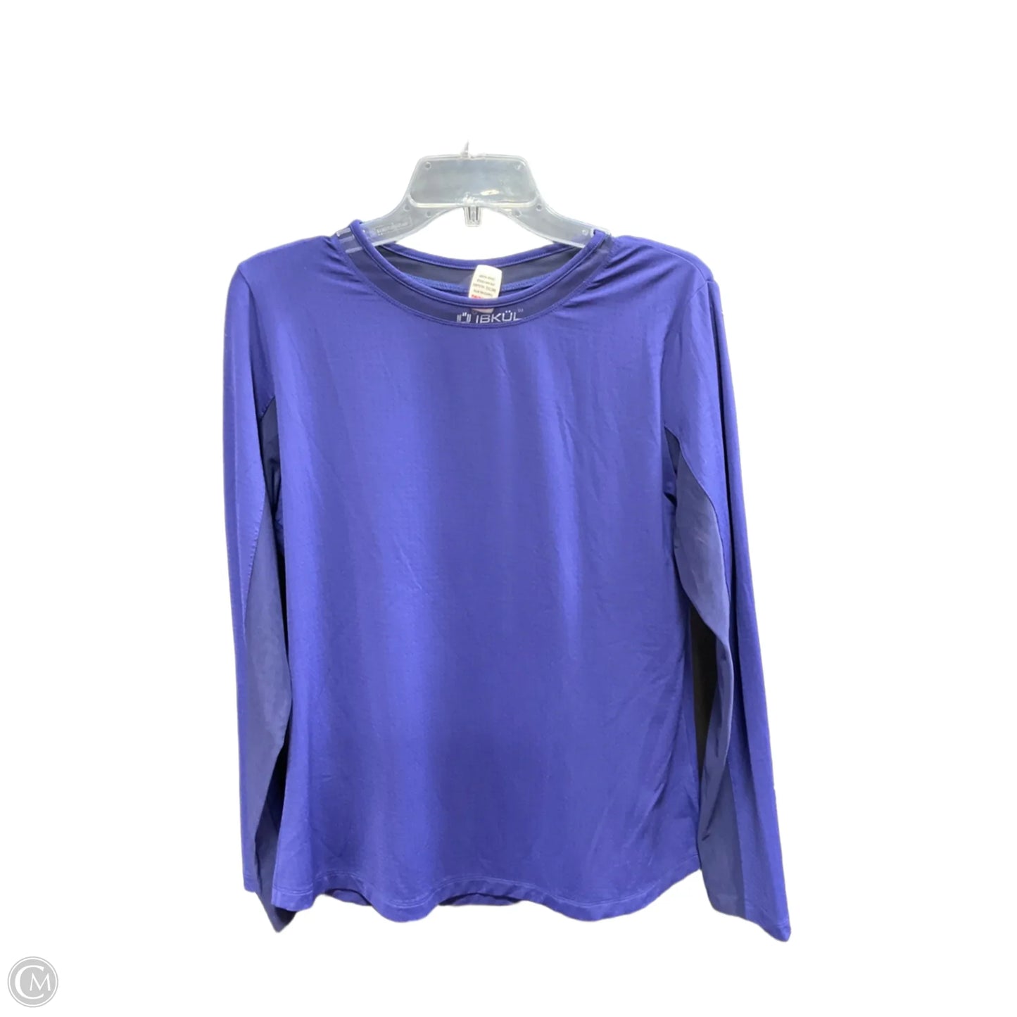 Athletic Top Long Sleeve Crewneck By Clothes Mentor In Blue, Size: L