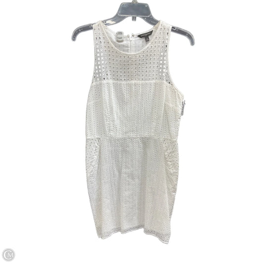 Dress Casual Midi By Banana Republic In Cream, Size: M