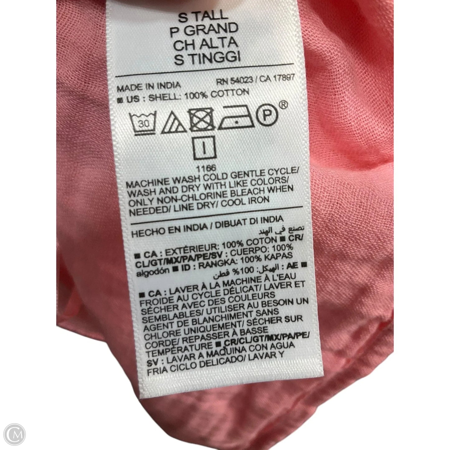 Top Sleeveless By Old Navy In Pink, Size: S