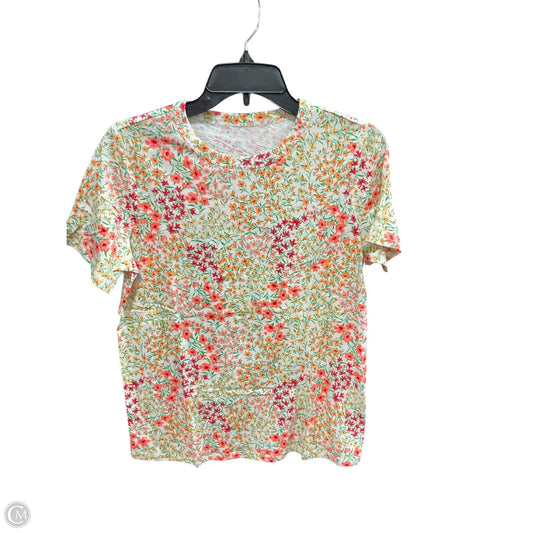 Top Short Sleeve By Old Navy In Floral Print, Size: S