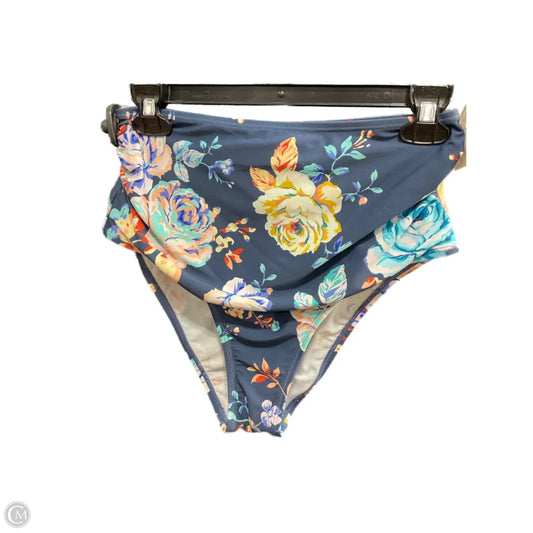 Swimsuit Bottom By Clothes Mentor In Blue, Size: M
