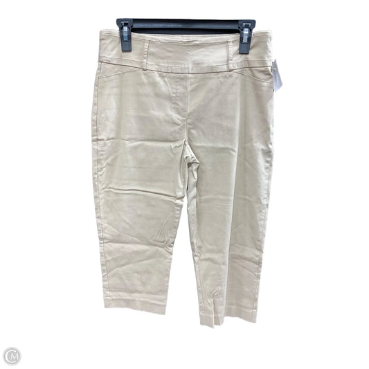 Capris By Zac And Rachel In Beige, Size: 8