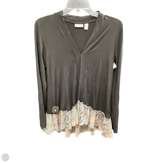 Cardigan By Logo In Black & Grey, Size: Xxs