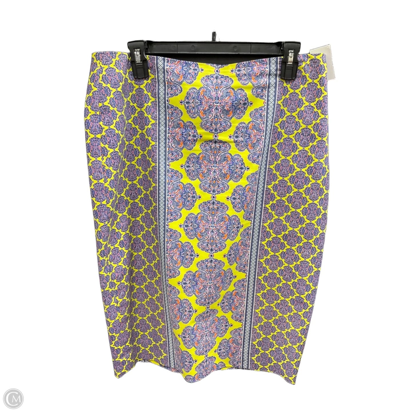 Skirt Midi By Limited In Purple & Yellow, Size: 12