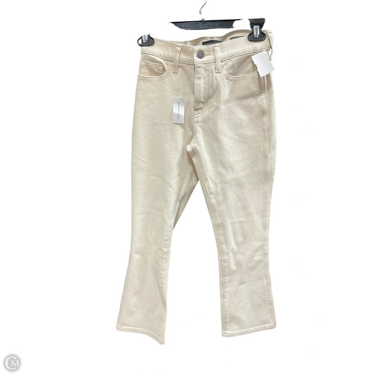 Jeans Boot Cut By Banana Republic In Cream, Size: 0