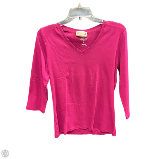 Top 3/4 Sleeve By St Johns Bay In Purple, Size: S