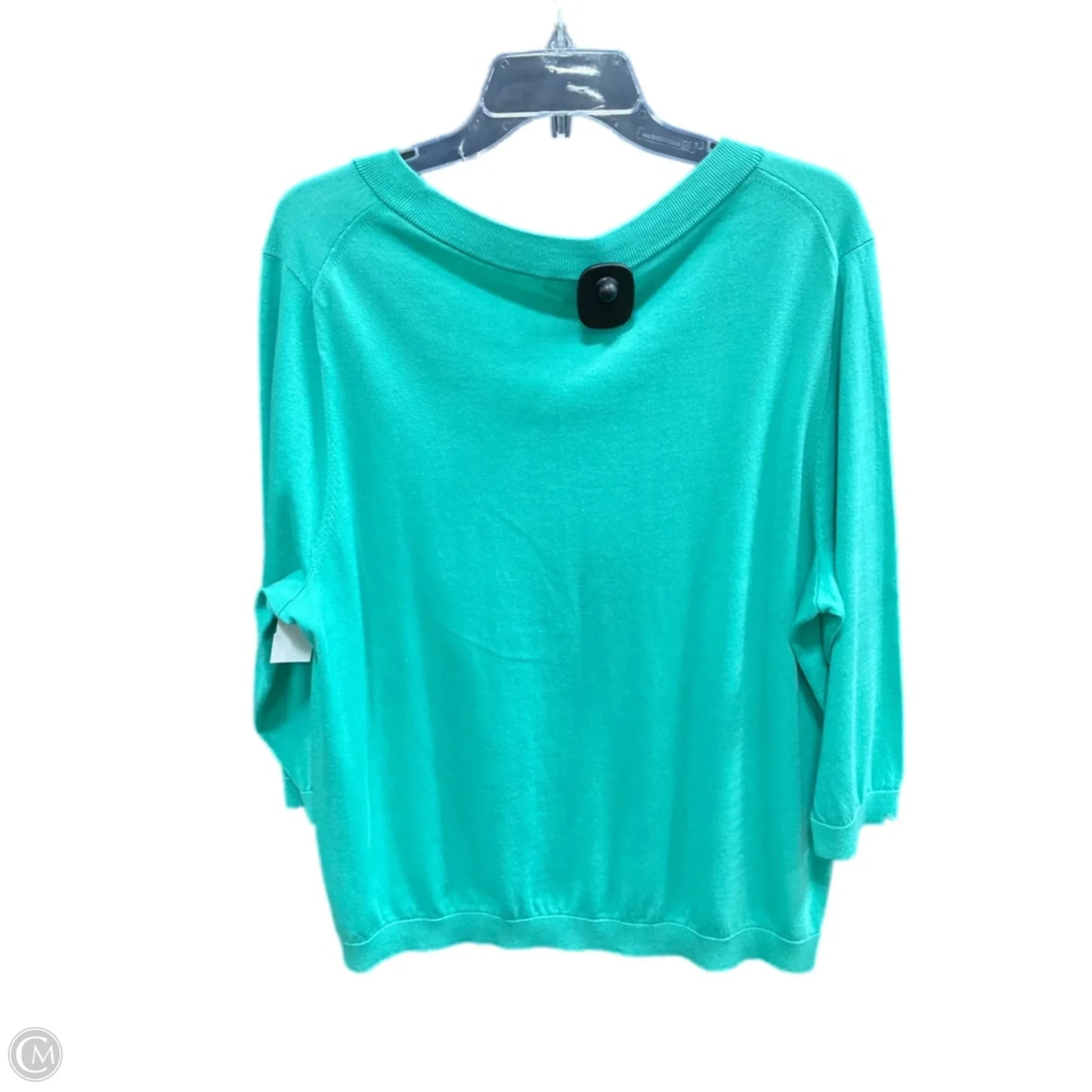 Sweater By Talbots In Aqua, Size: 2x