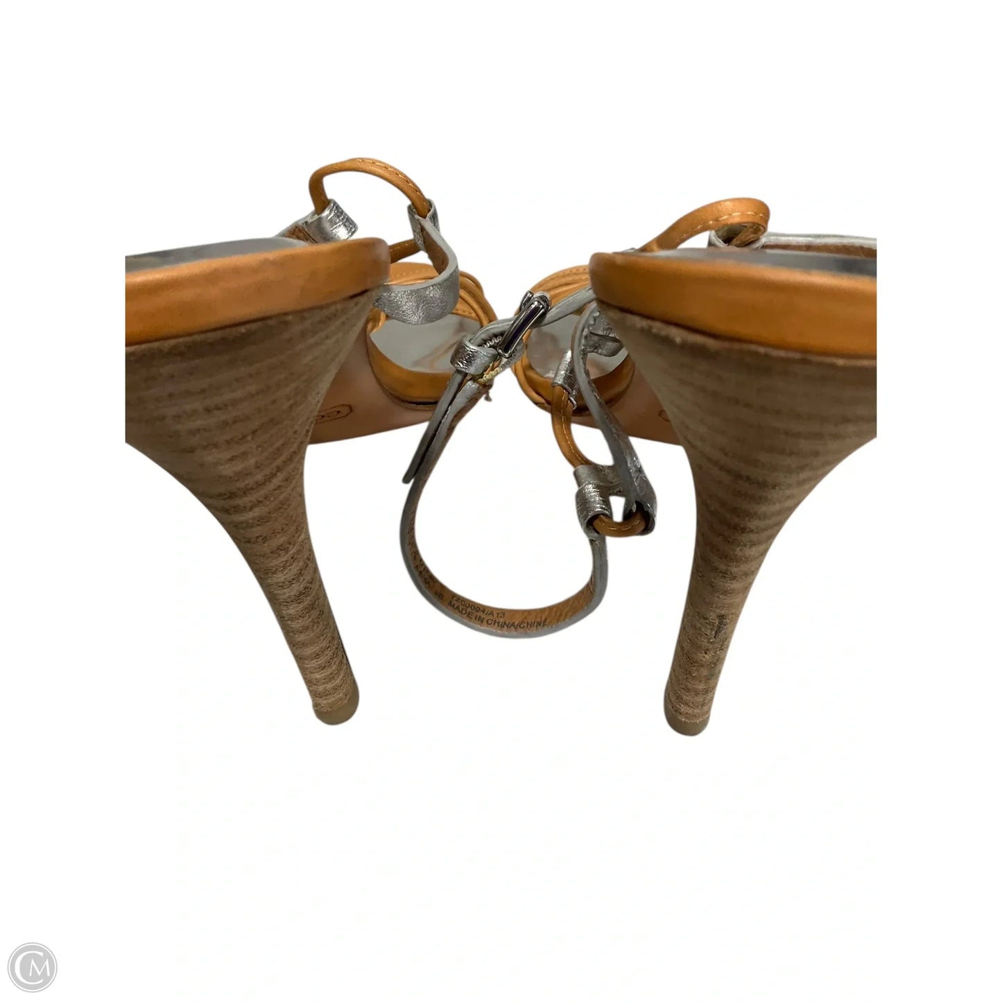 Sandals Designer By Coach In Tan, Size: 9