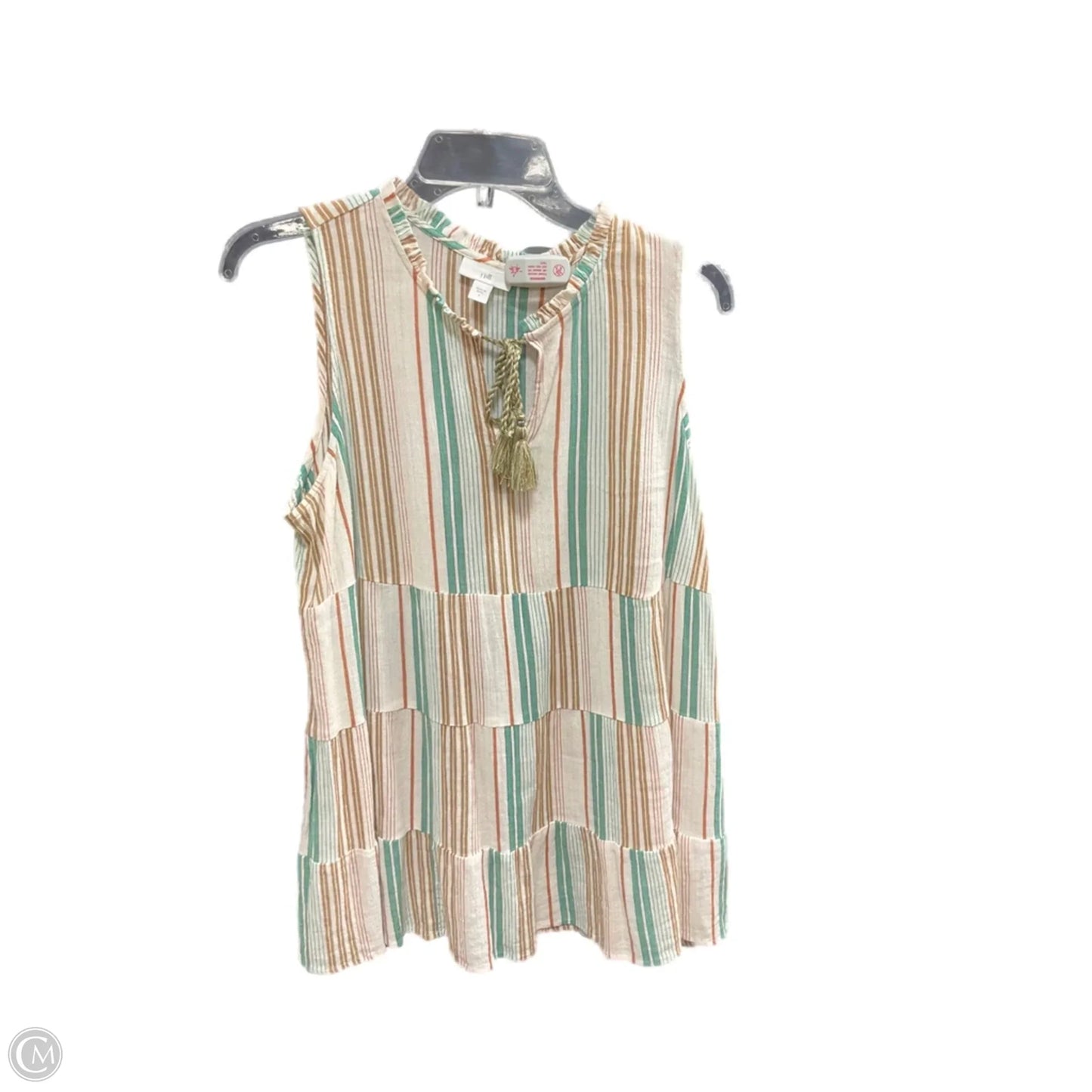Top Sleeveless By J. Jill In Striped Pattern, Size: S