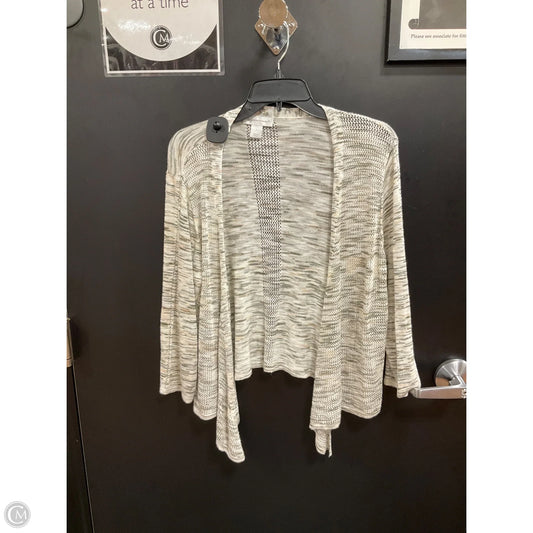 Cardigan By Christopher And Banks In Green & White, Size: L
