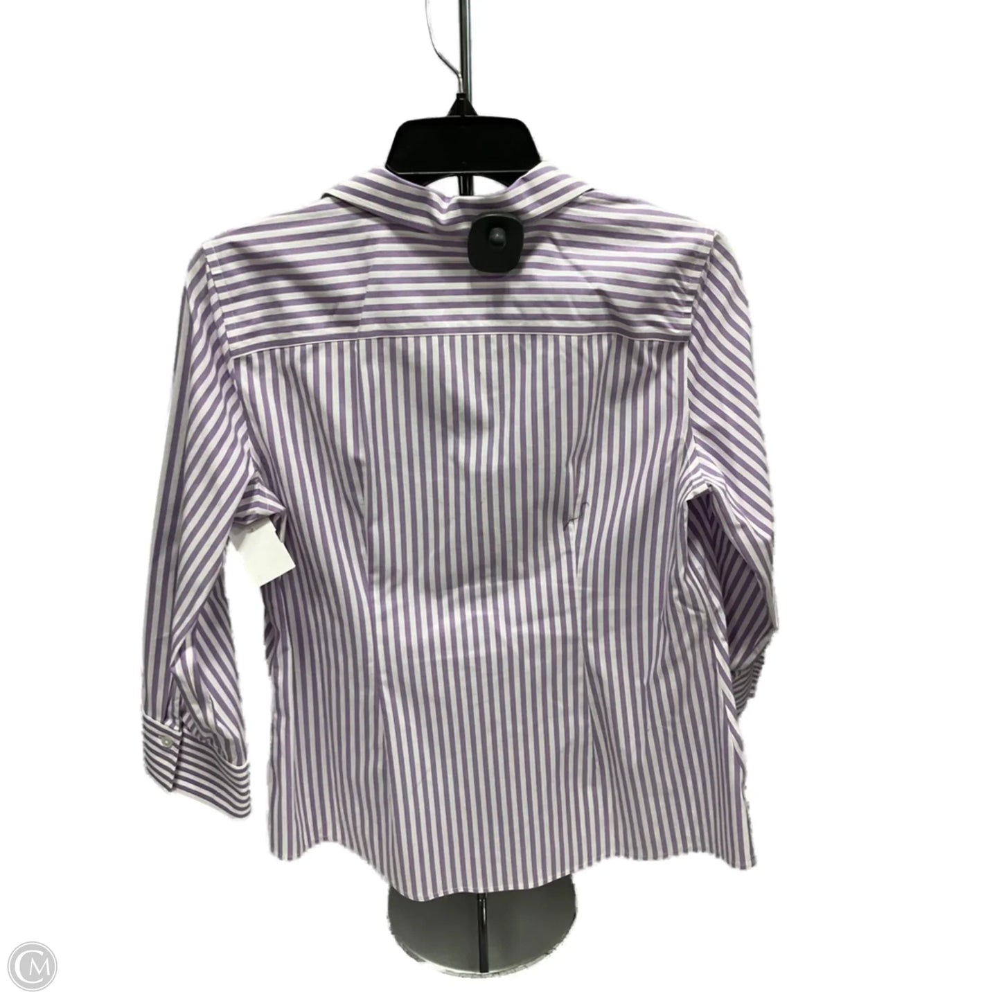 Blouse 3/4 Sleeve By Talbots In Purple, Size: 10