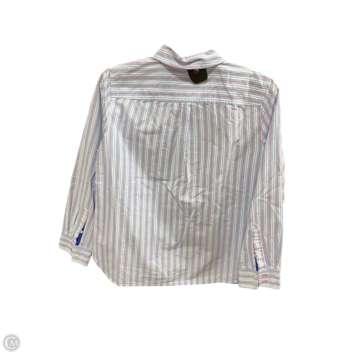 Blouse Long Sleeve By Talbots In Blue & Pink, Size: M