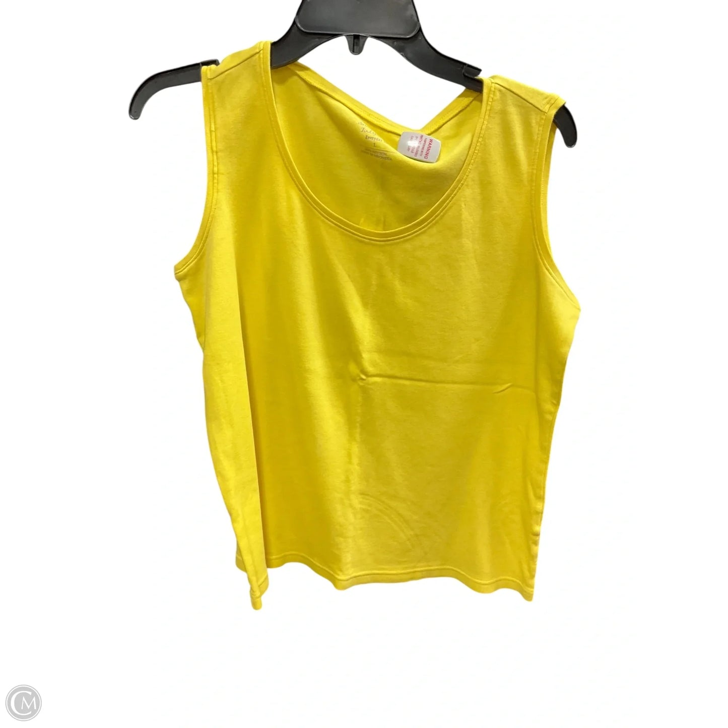 Tank Top By Christopher And Banks In Yellow, Size: L