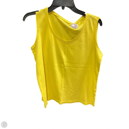 Tank Top By Christopher And Banks In Yellow, Size: L