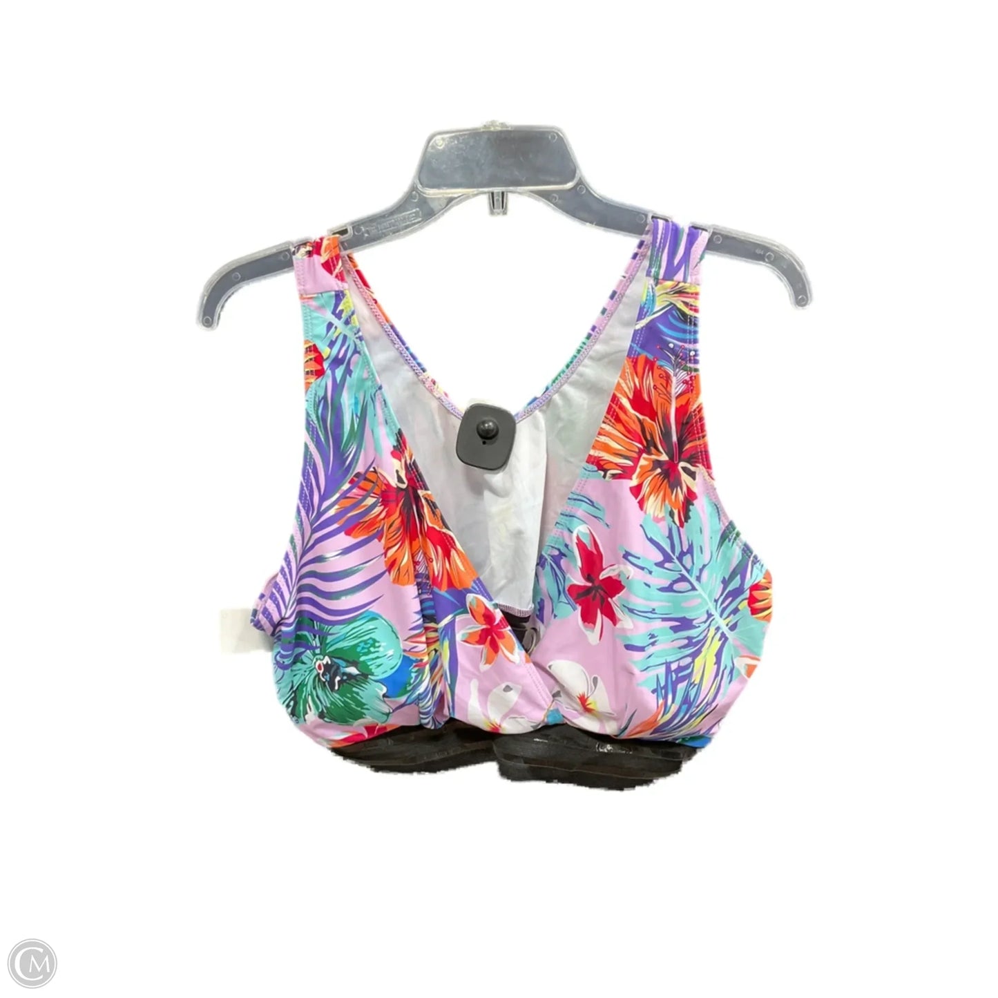 Swimsuit 2pc By Clothes Mentor In Tropical Print, Size: 4x
