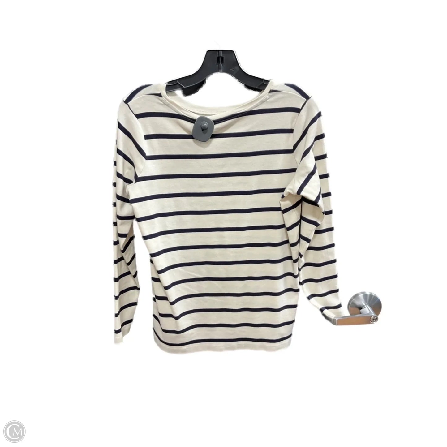 Top Long Sleeve By Talbots In Striped Pattern, Size: 1x