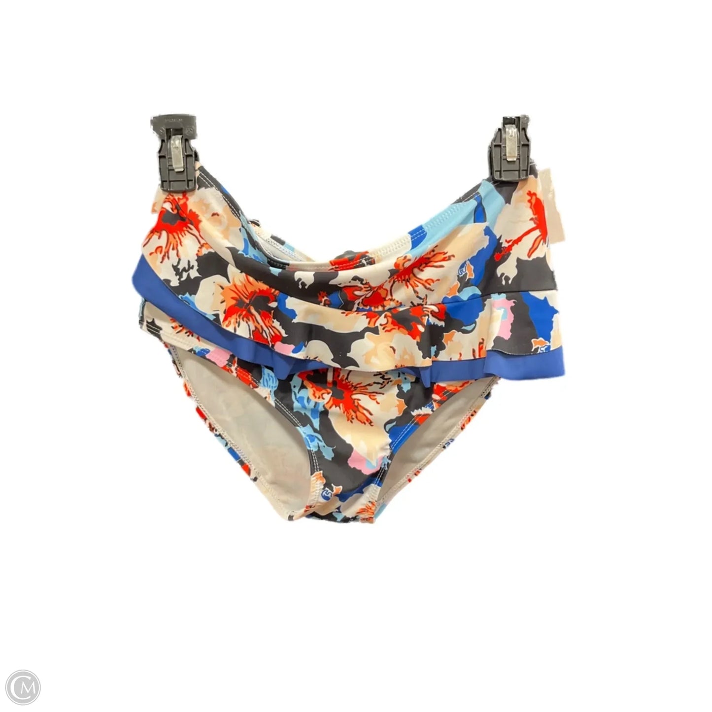 Swimsuit Bottom By Clothes Mentor In Blue & Orange, Size: M