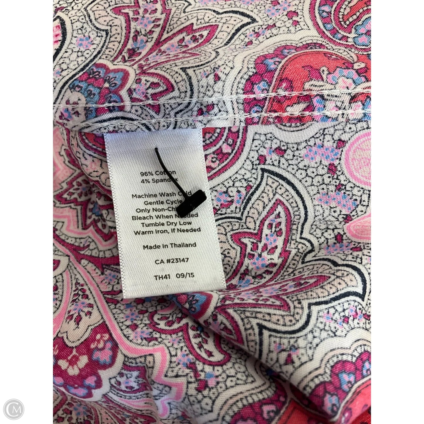 Blouse Long Sleeve By Talbots In Pink & Purple, Size: 10