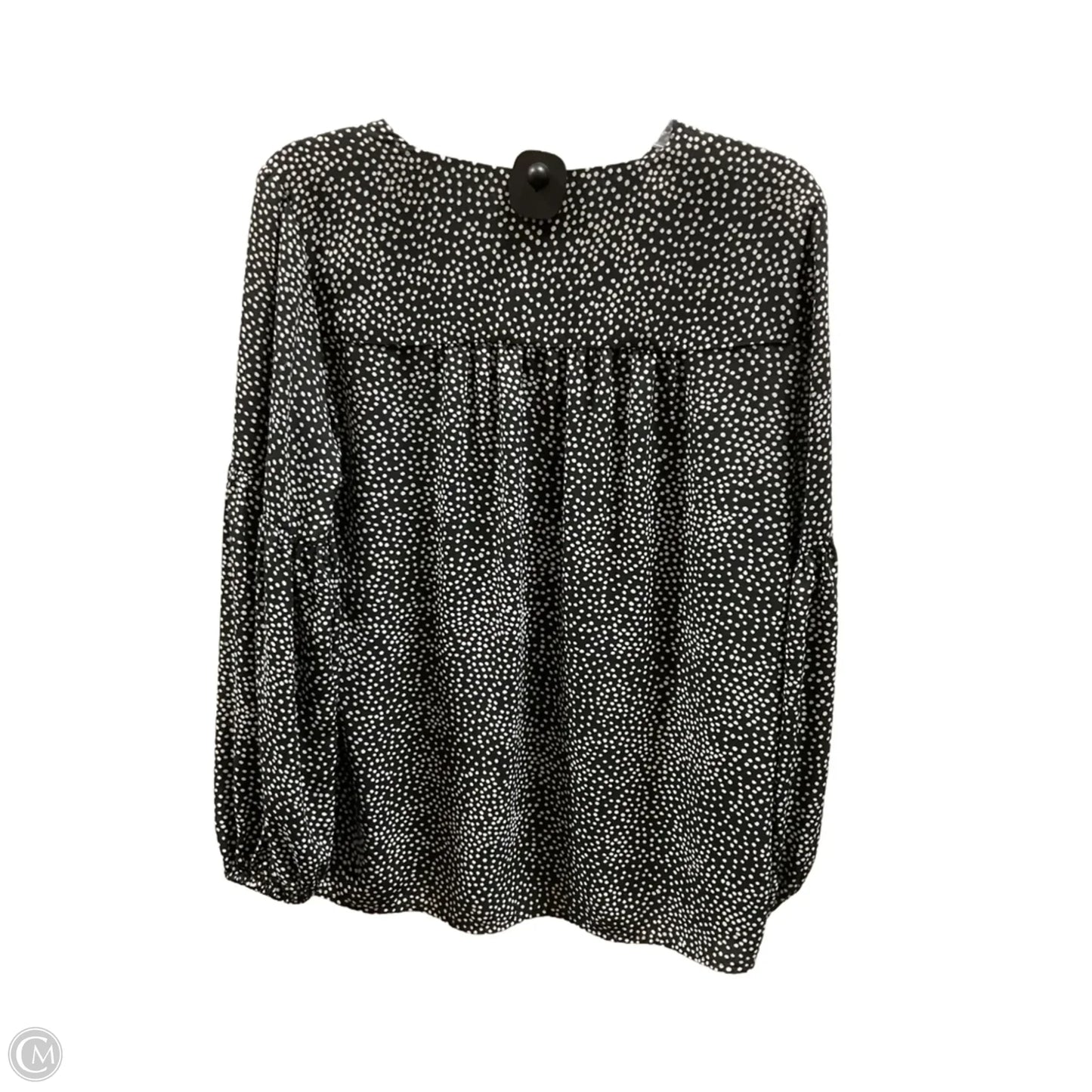 Top 3/4 Sleeve By Loft In Polkadot Pattern, Size: S