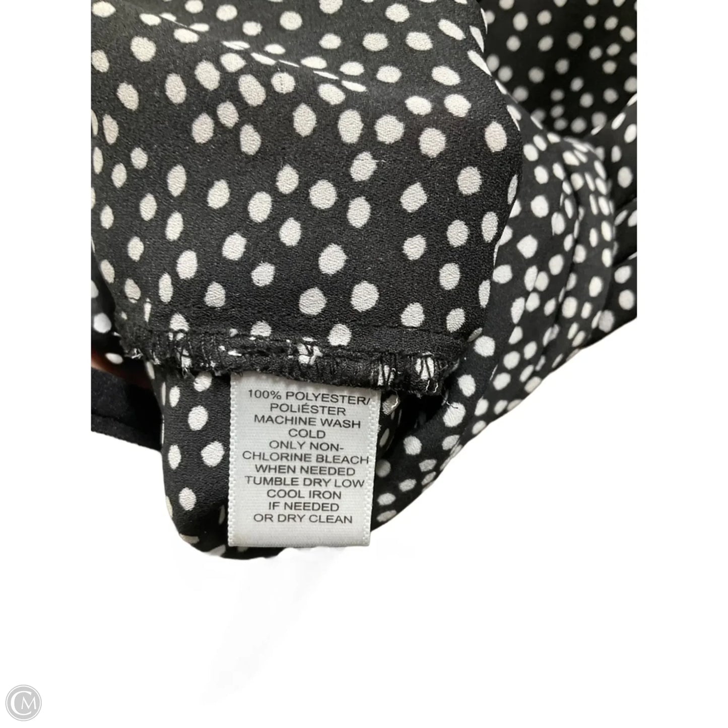 Top 3/4 Sleeve By Loft In Polkadot Pattern, Size: S