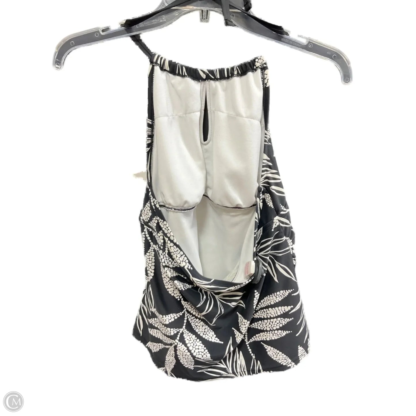 Swimsuit 2pc By Shade & Shore In Black & Cream, Size: L