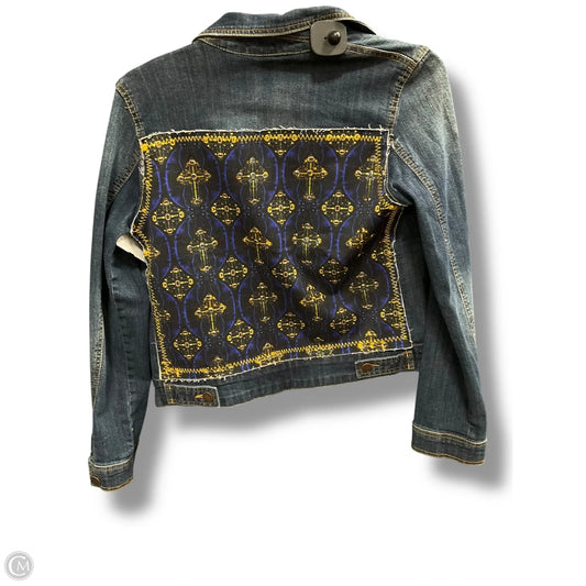 Jacket Denim By Clothes Mentor In Blue, Size: M