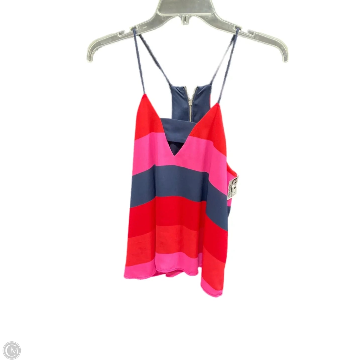 Top Sleeveless By Express In Pink & Red, Size: S
