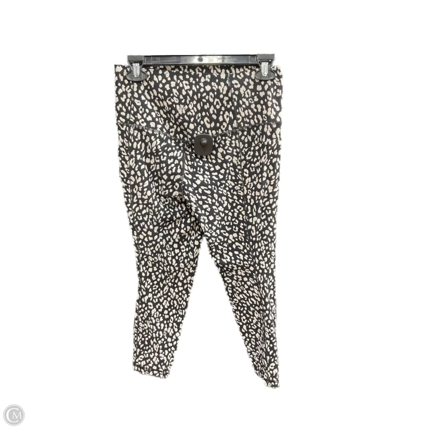 Athletic Leggings By Athleta In Black & Cream, Size: M