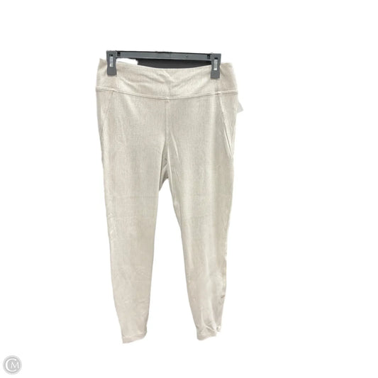 Athletic Pants By Athleta In Cream & Tan, Size: M