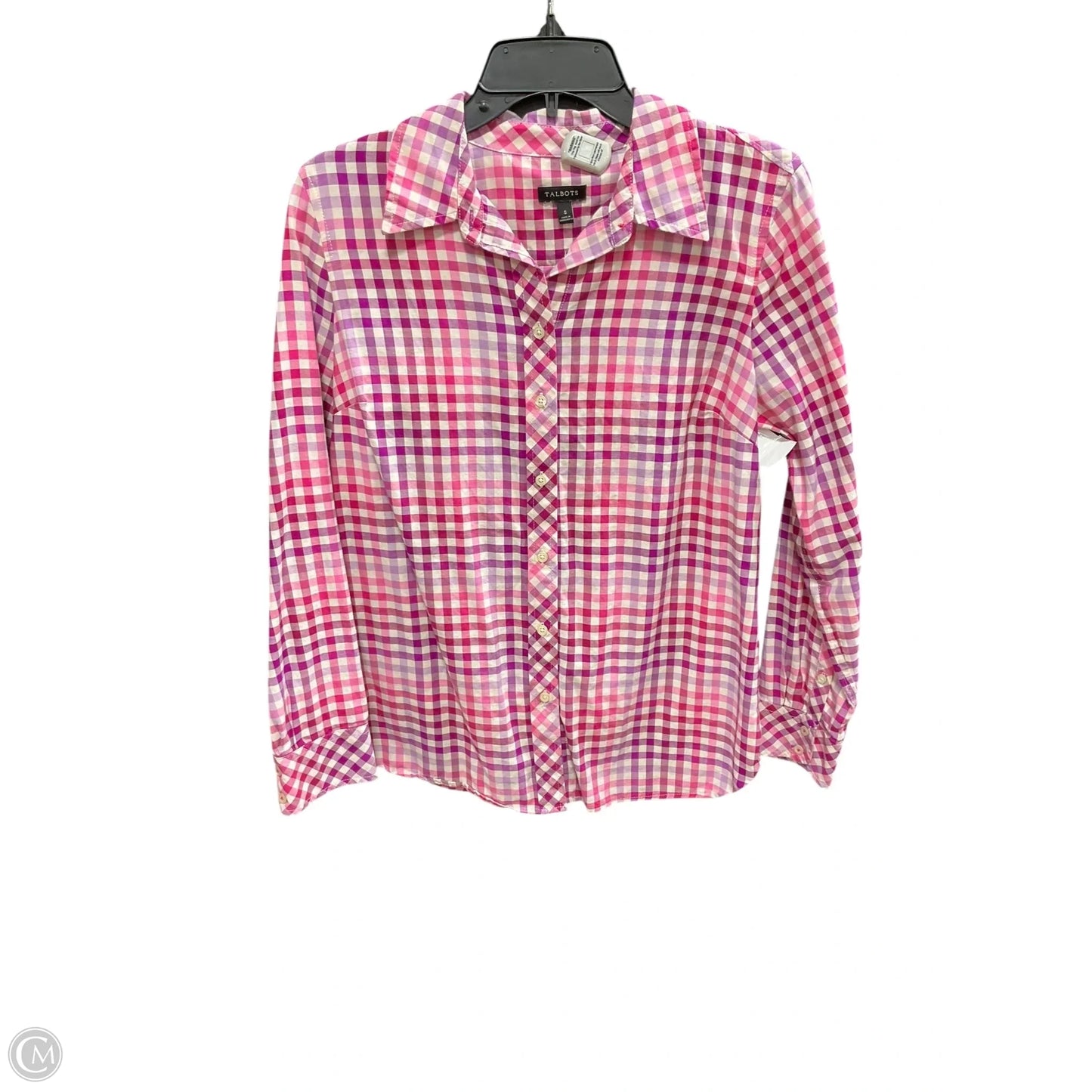 Blouse Long Sleeve By Talbots In Pink & Purple, Size: S