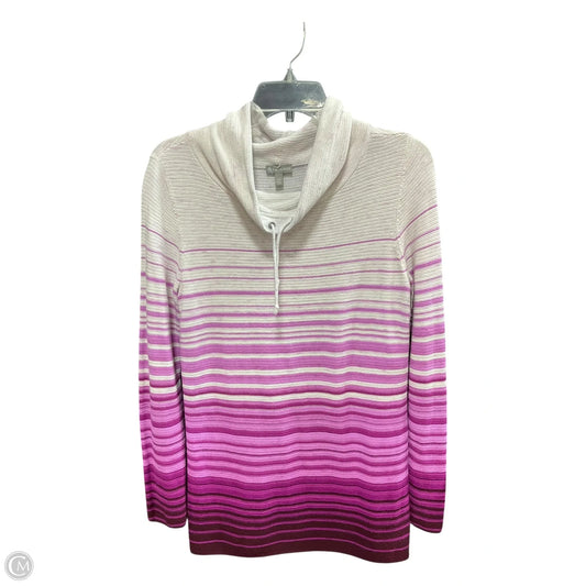 Athletic Sweatshirt Collar By Talbots In Grey & Purple, Size: Xs