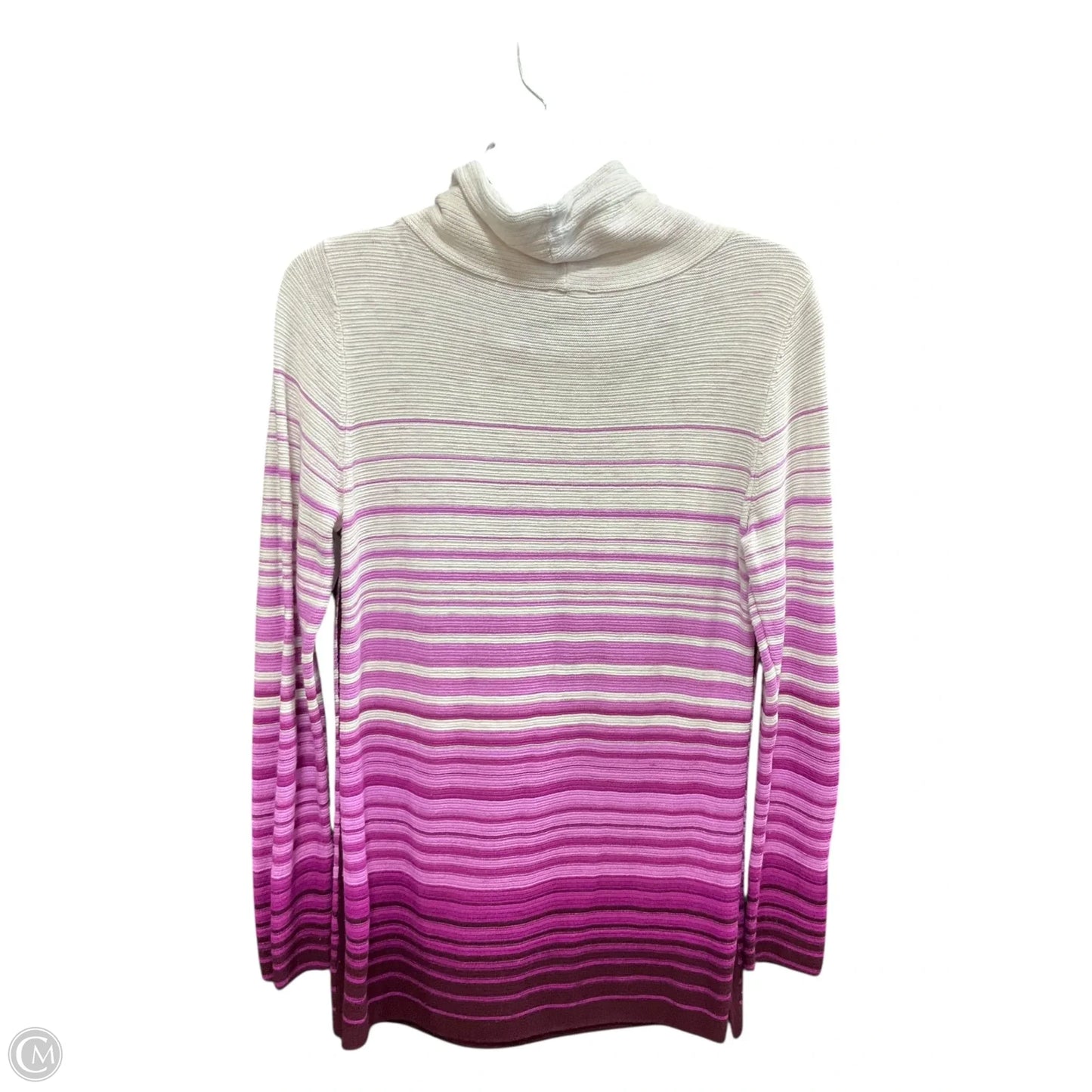 Athletic Sweatshirt Collar By Talbots In Grey & Purple, Size: Xs