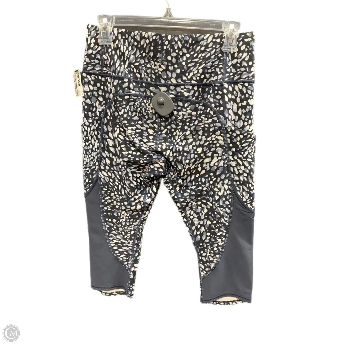 Athletic Leggings Capris By Athleta In Black & Blue, Size: M