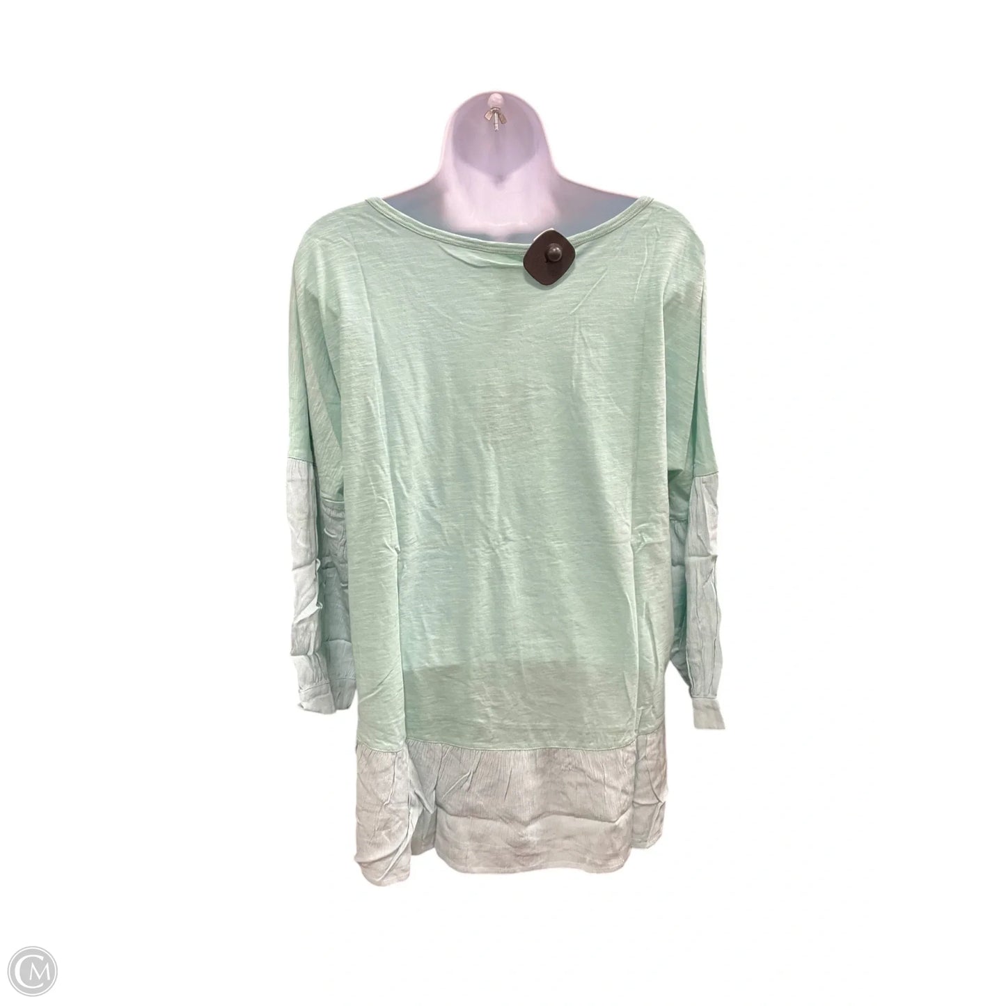 Top Long Sleeve By Matilda Jane In Aqua, Size: M