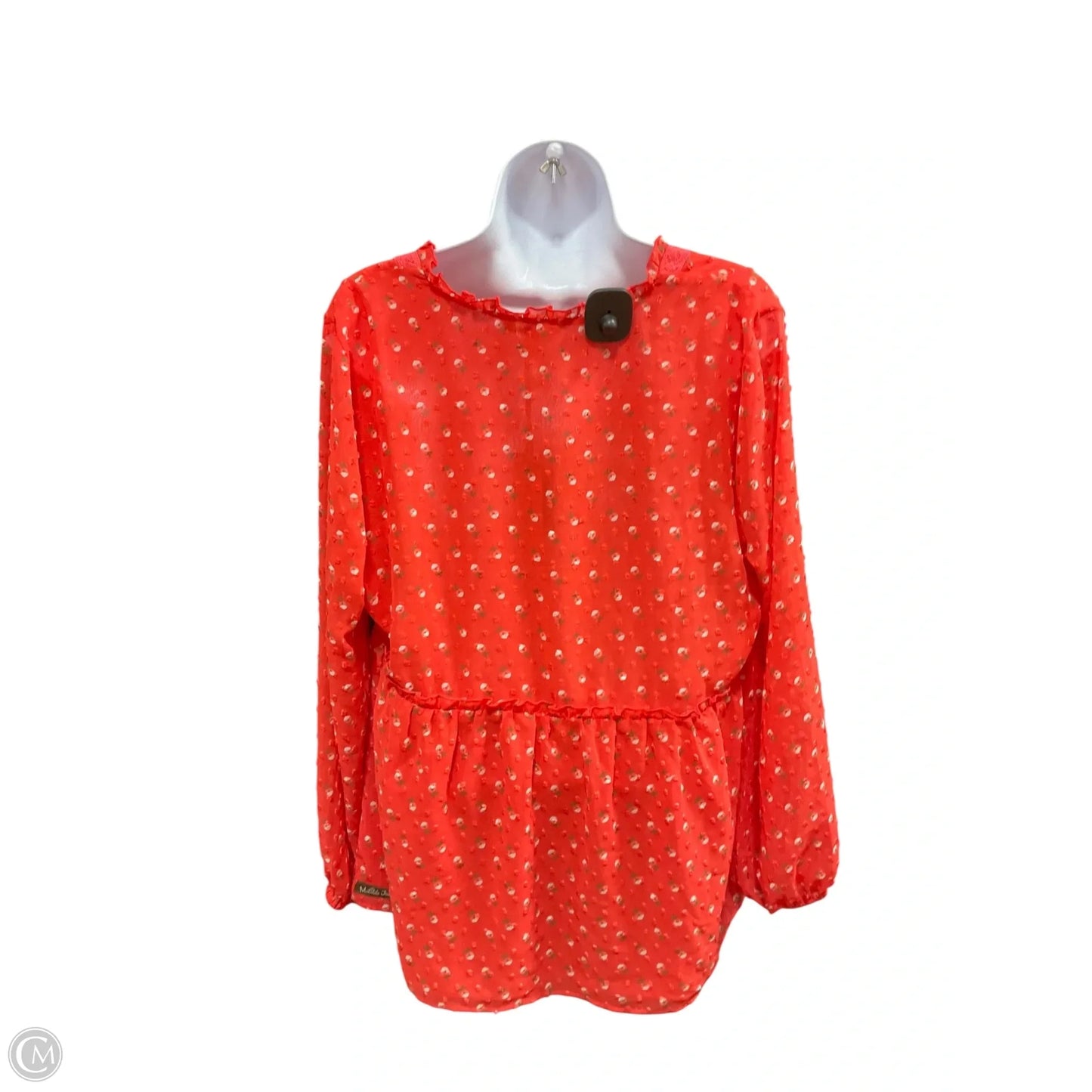Top Long Sleeve By Matilda Jane In Red, Size: M