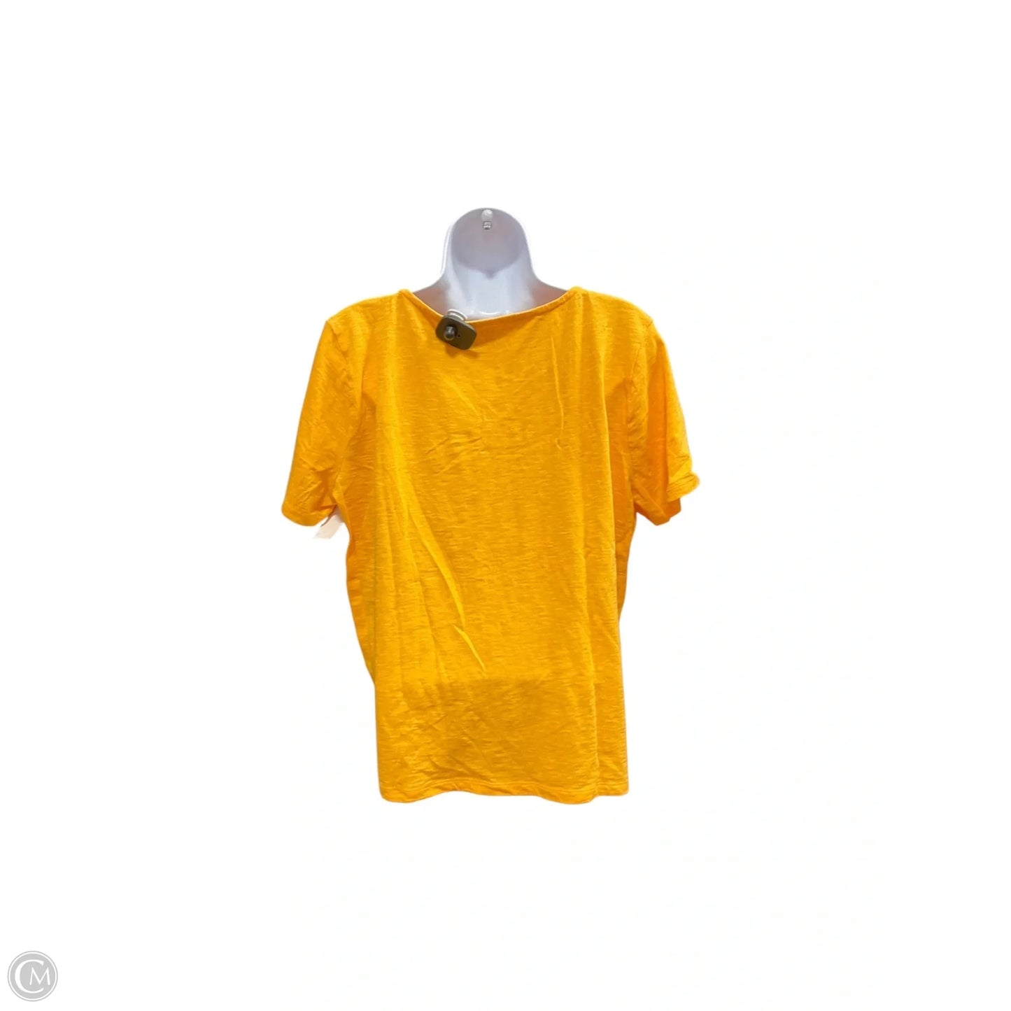 Top Short Sleeve By Talbots In Orange, Size: Xl